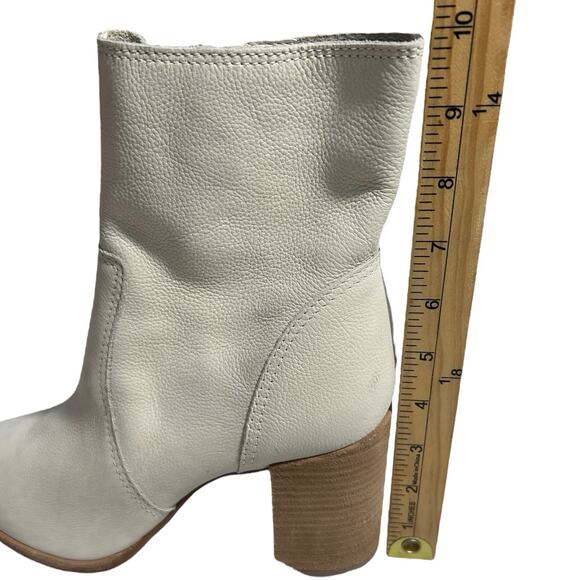 NWOB Gianni Bini Sz 9.5m Darnold Nubuck Block Heel Booties Pointed Toe Leather - Picture 8 of 9